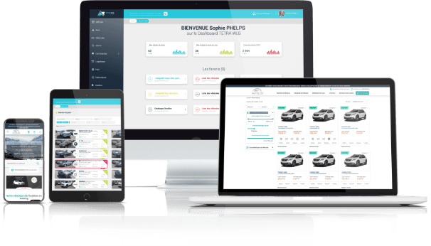 illustration de différents supports tels que ordinateur, smartphone, tablette et ordinateur portable